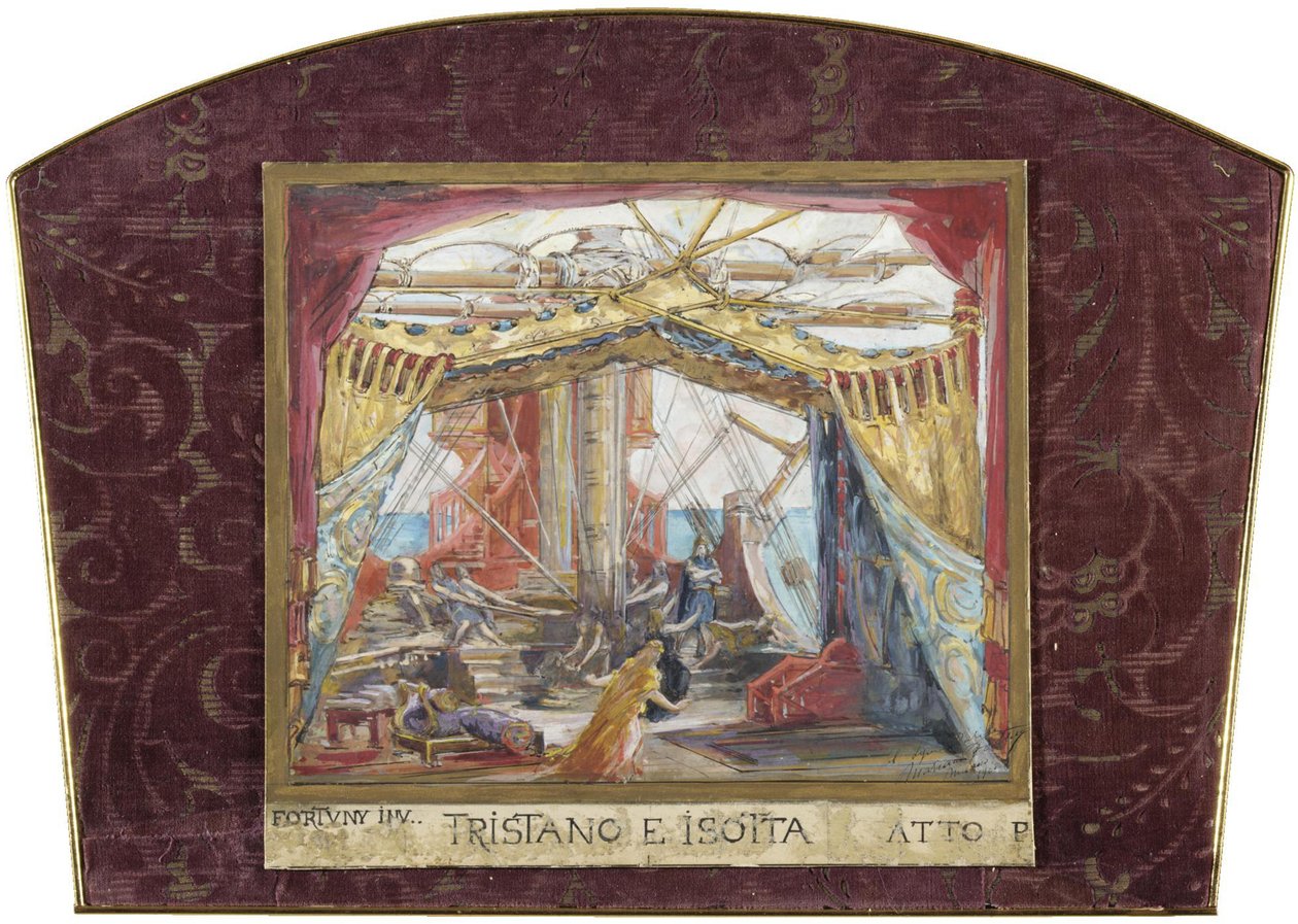 Diseño escénico para la ópera Tristán e Isolda de R. Wagner de Marià Fortuny