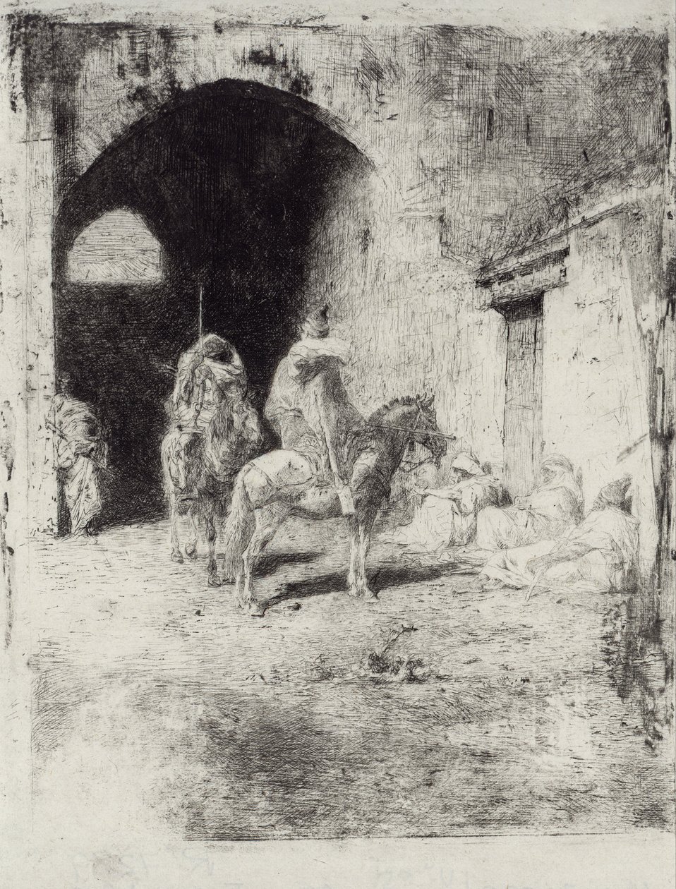 Guardia de la Casbah en Tetuán de Marià Fortuny Marsal