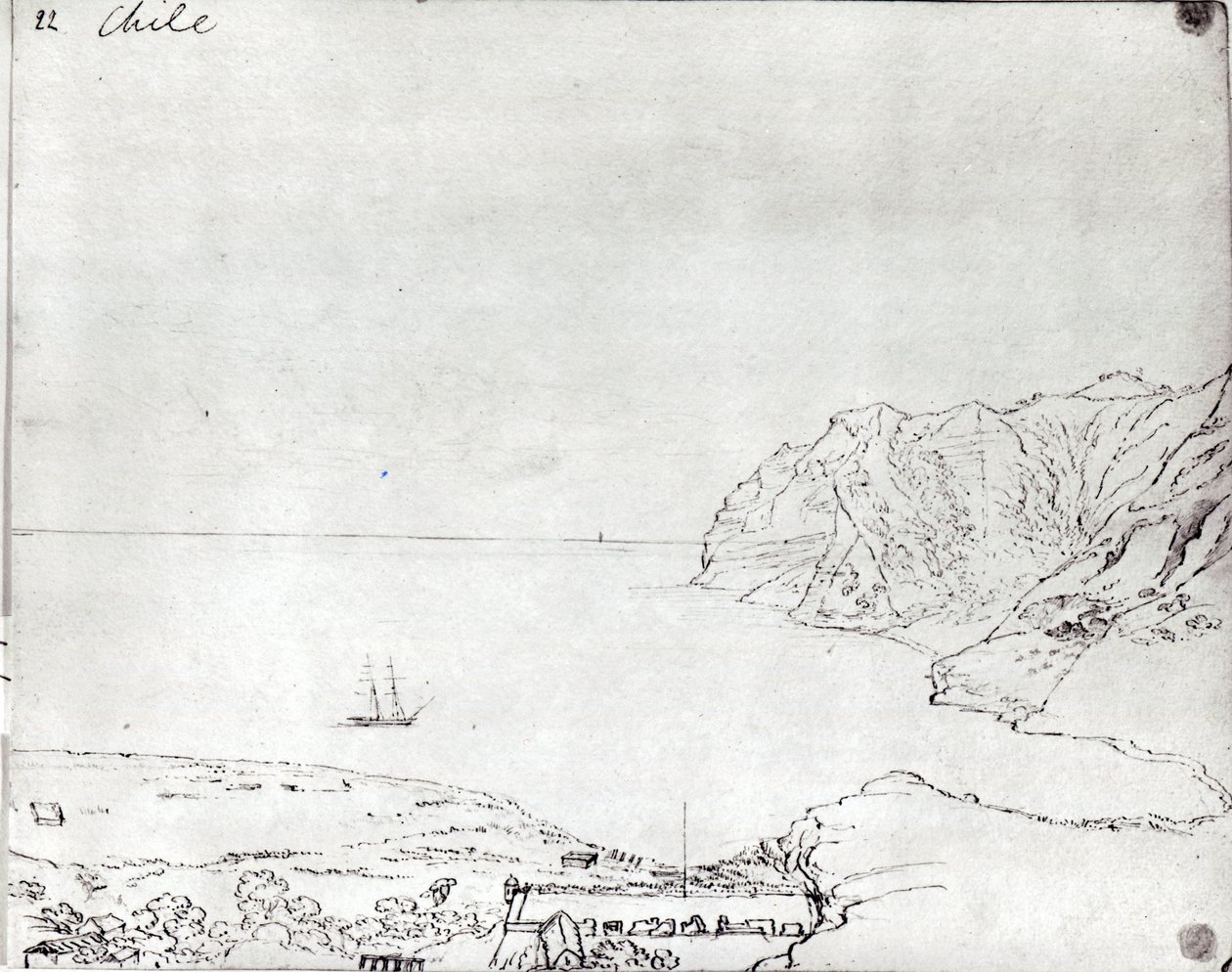 Vista de la costa de Chile de Maria Callcott