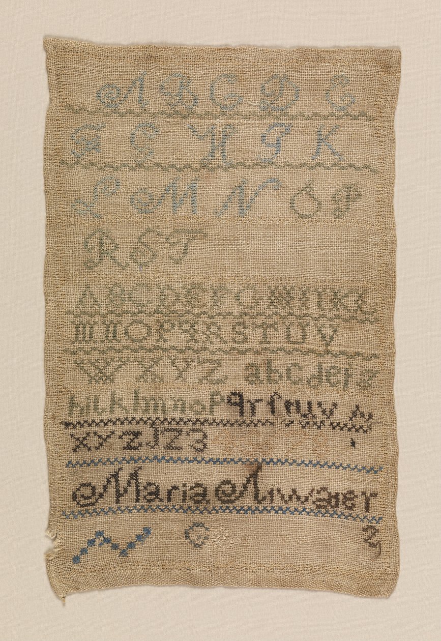 Muestrario de Maria Atwater