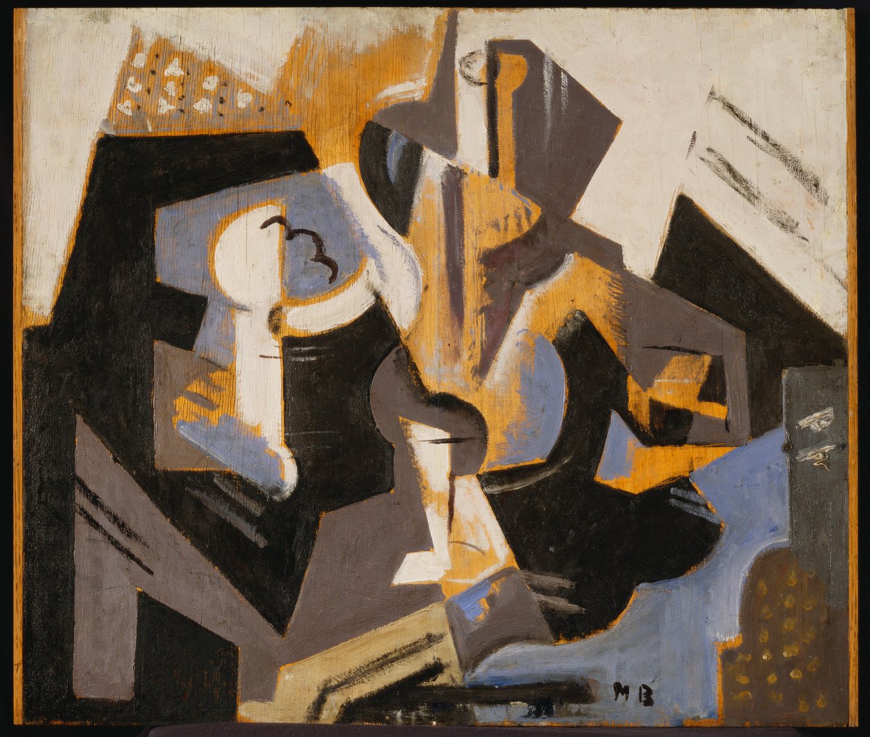 Naturaleza muerta cubista en azul y gris, c.1917 de Maria Blanchard