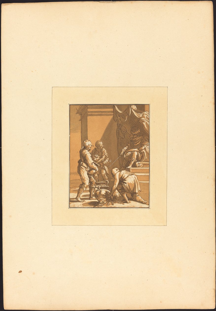 Sacrificio Romano de Maria Catharina Prestel after Abraham Bloemaert