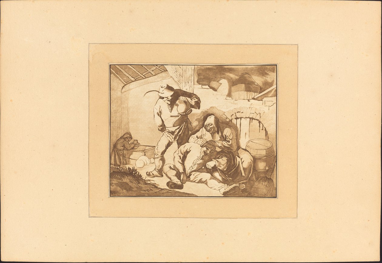 Escena Campesina de Maria Catharina Prestel after Isack van Ostade