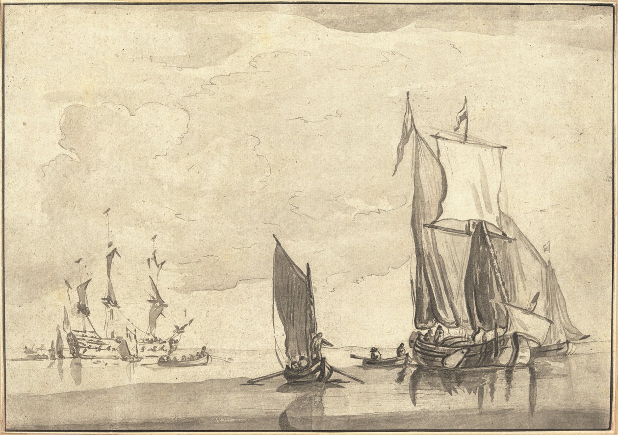 Marina de Maria Catharina Prestel after Willem van de Velde the Younger