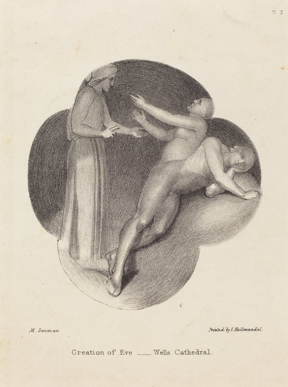 Creación de Eva, de la Catedral de Wells de Maria Denman after John Flaxman