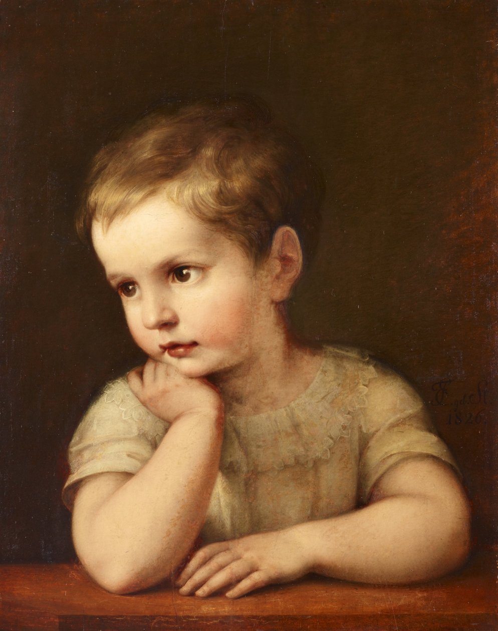 Retrato de un niño (Natalie Stuntz, sobrina del artista) de Maria Elektrine (Freifrau von) Freyberg( Eisenberg)