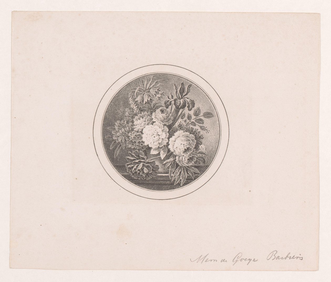 Flores en un florero de Maria Geertruida de Goeje Barbiers (attributed to)