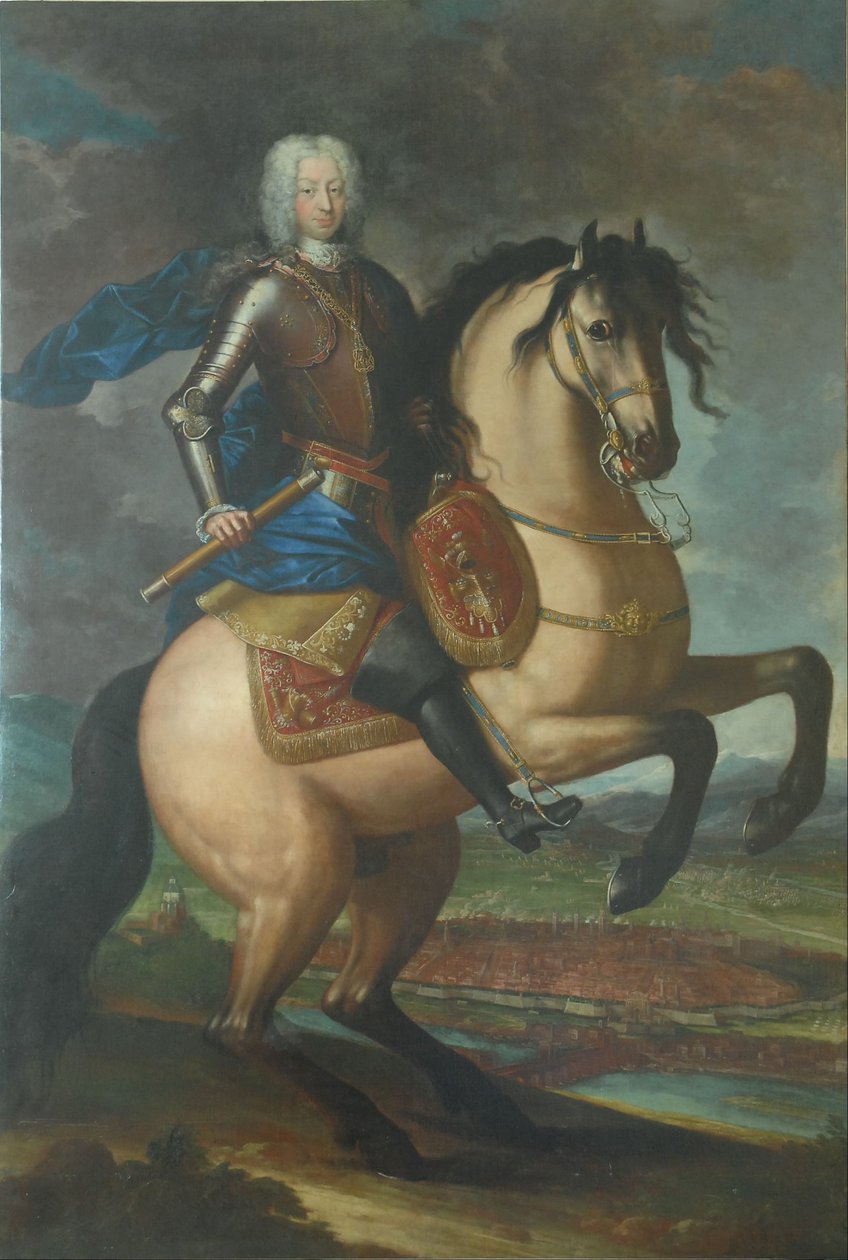 Retrato ecuestre de Carlo Emanuele III de Maria Giovanna Clementi
