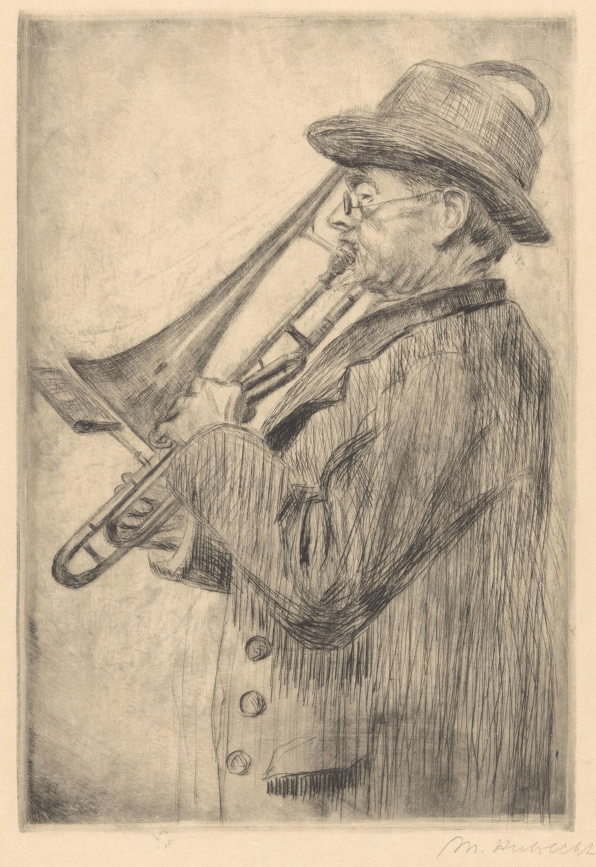 Trombonista de Maria Hubrecht (signed by artist)