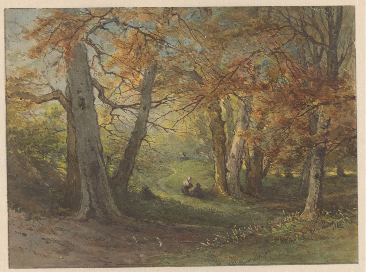 Vista del bosque cerca de Oosterbeek de Maria Vos