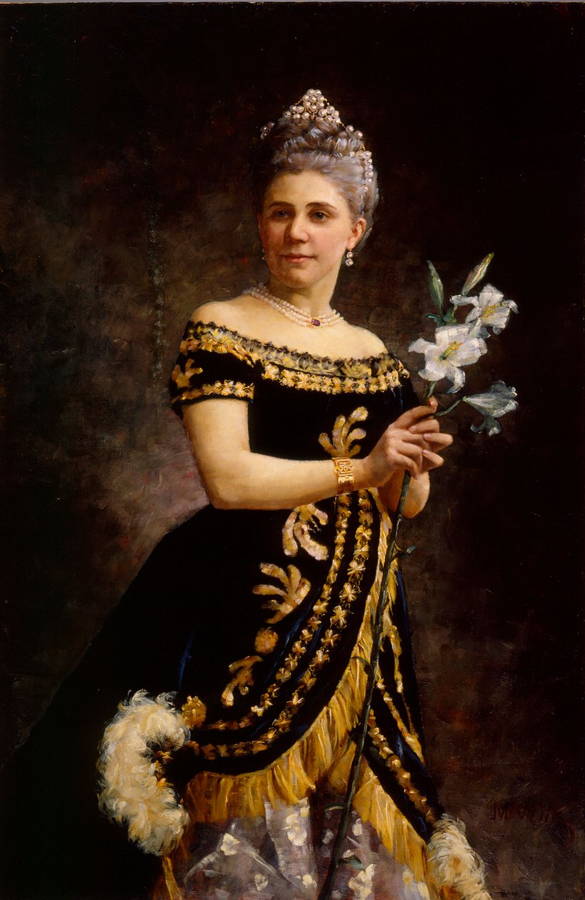 Retrato de la cantante de ópera Ida Basilier-Magelsen en el papel de Philine en la ópera *Mignon*, de Ambroise Thomas de Maria Wiik
