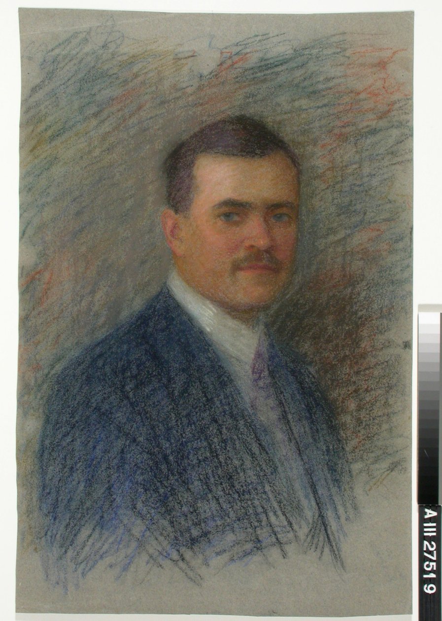Retrato de un hombre, boceto de Maria Wiik