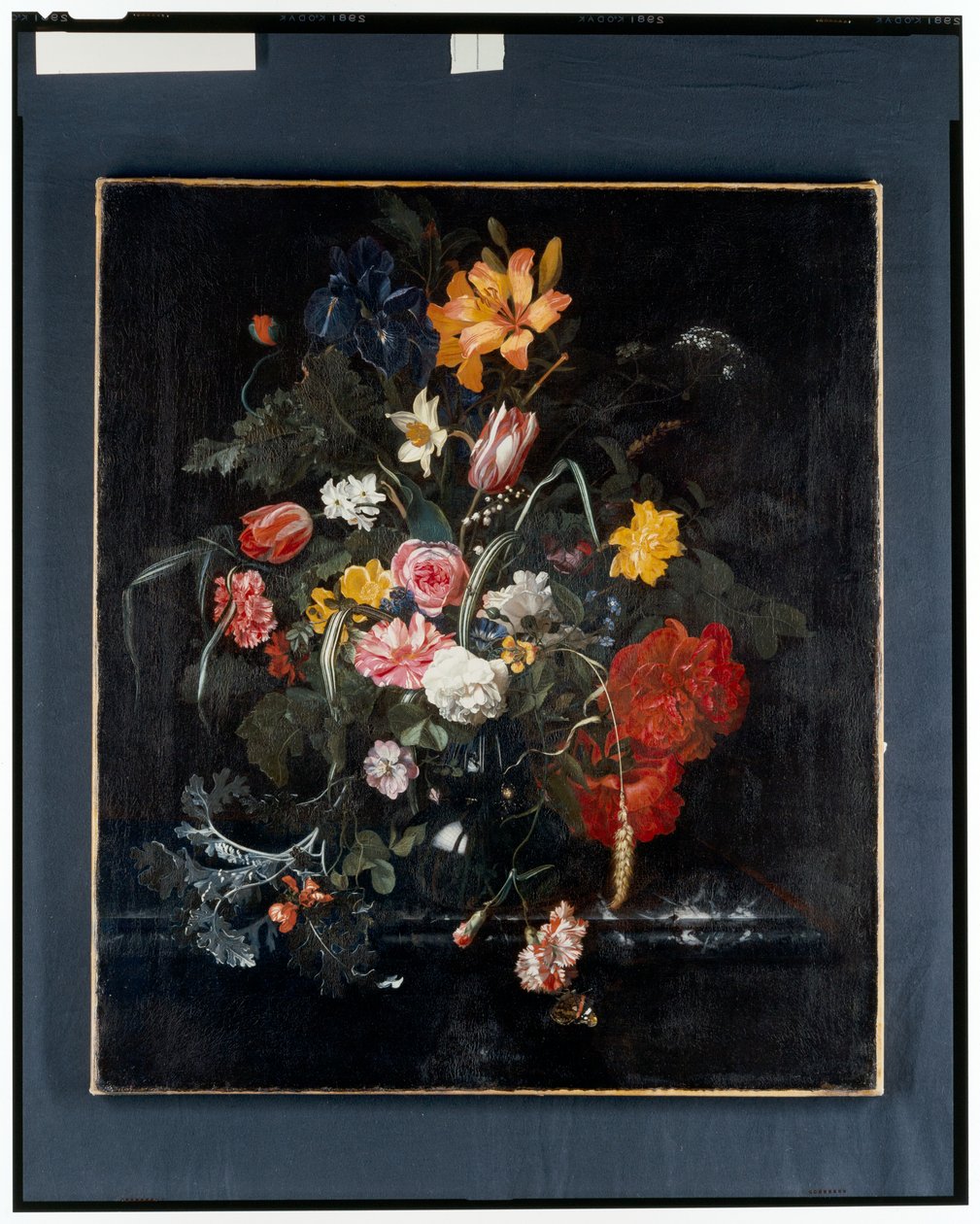 Un bodegón de flores de Maria van Oosterwyck