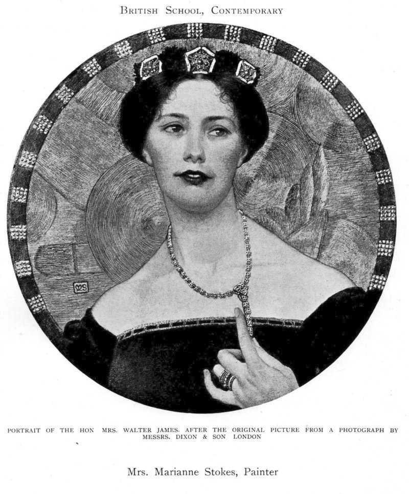Retrato de la Sra. Walter James de Marianne Stokes