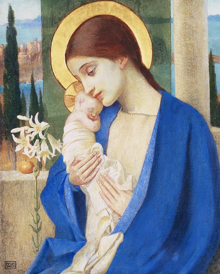 Madonna y el Niño de Marianne Stokes