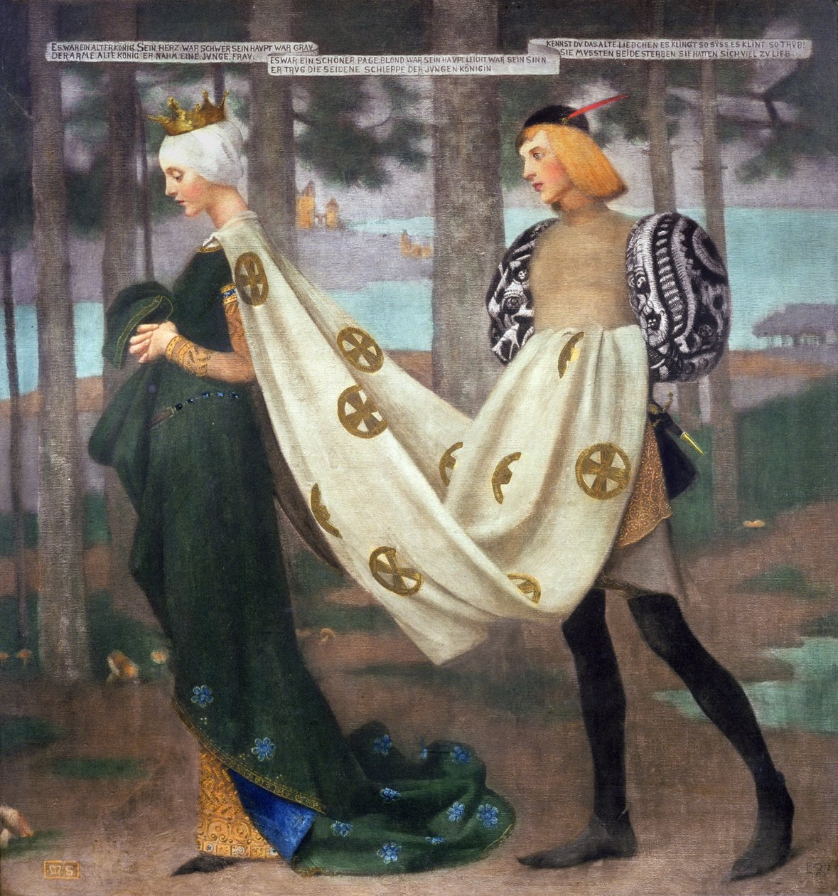 La Reina y el Paje, 1896 de Marianne Stokes
