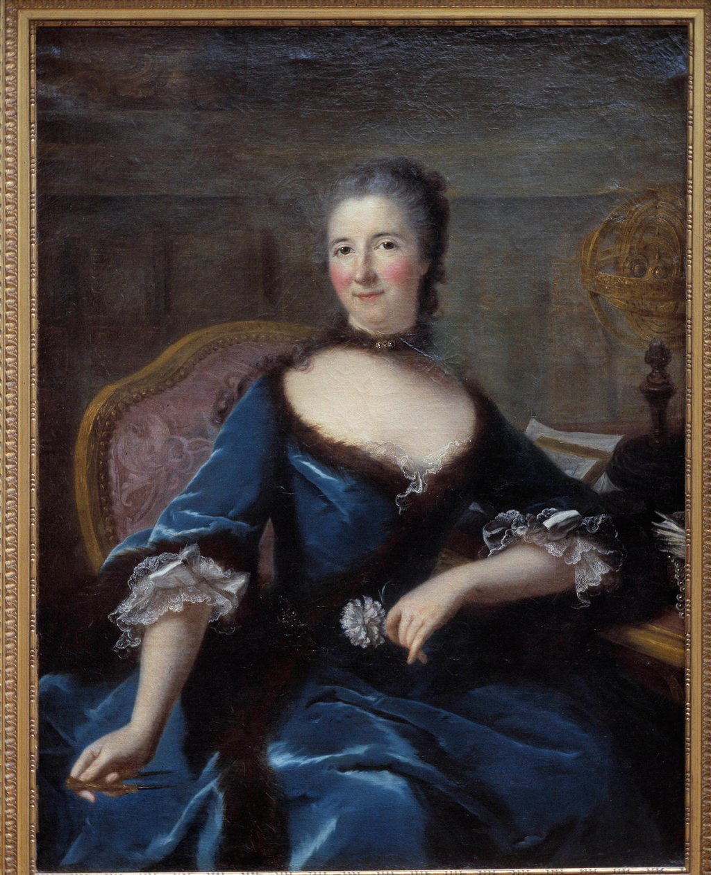 Retrato de Gabrielle Emilie de Breteuil, marquesa du Chatelet de Marianne Loir