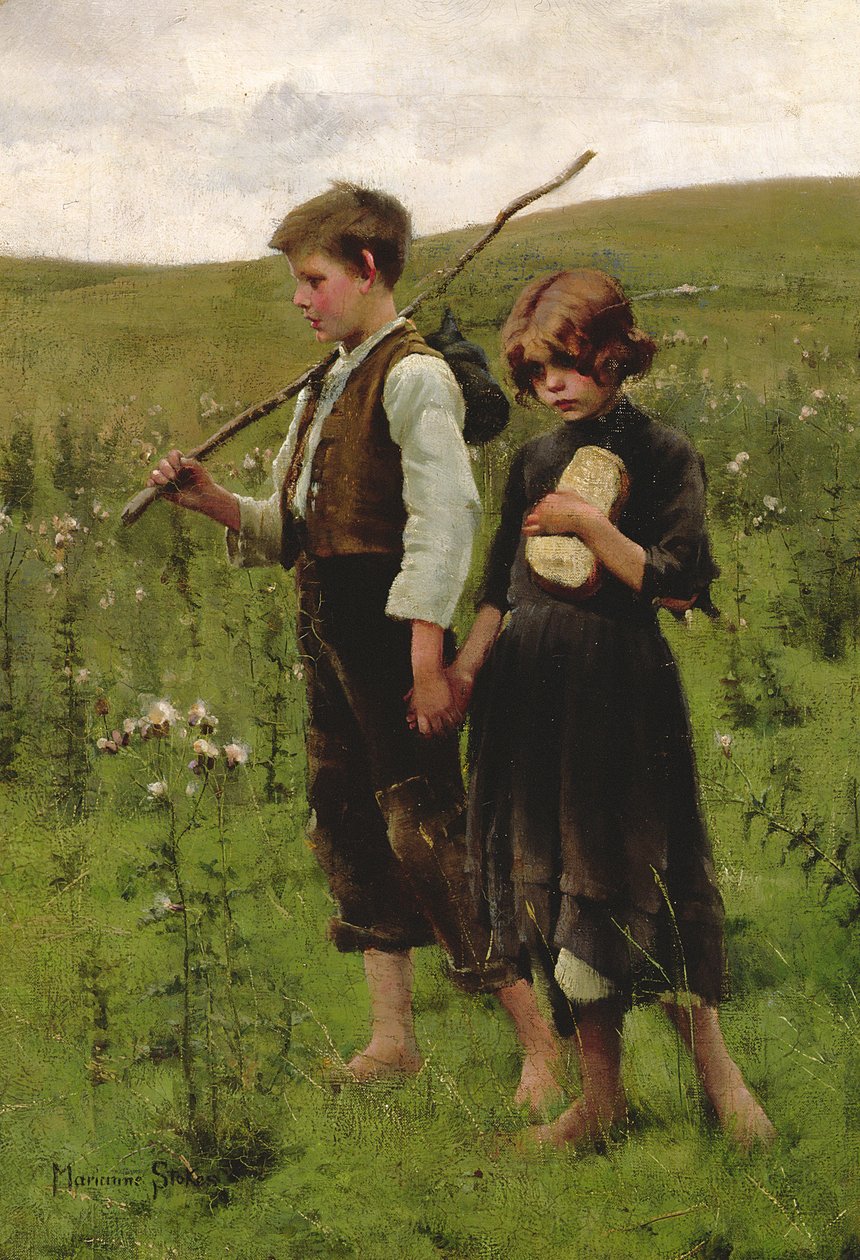Sin hogar, 1885 de Marianne Stokes