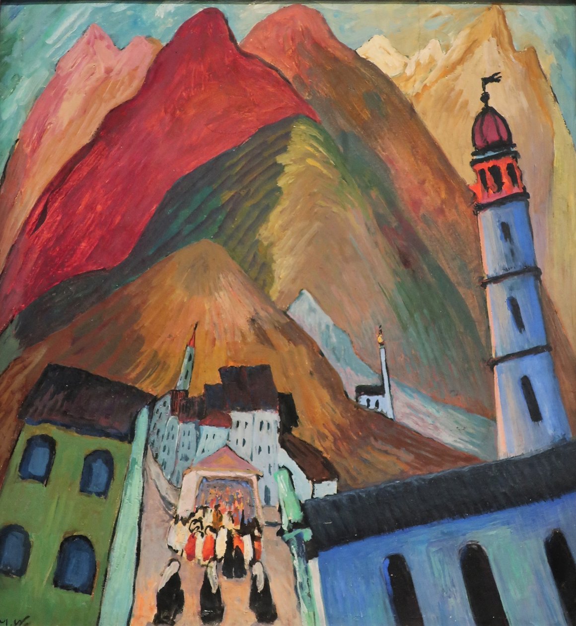 1924 Procesión de Werefkin cerca de Ascona de Marianne von Werefkin