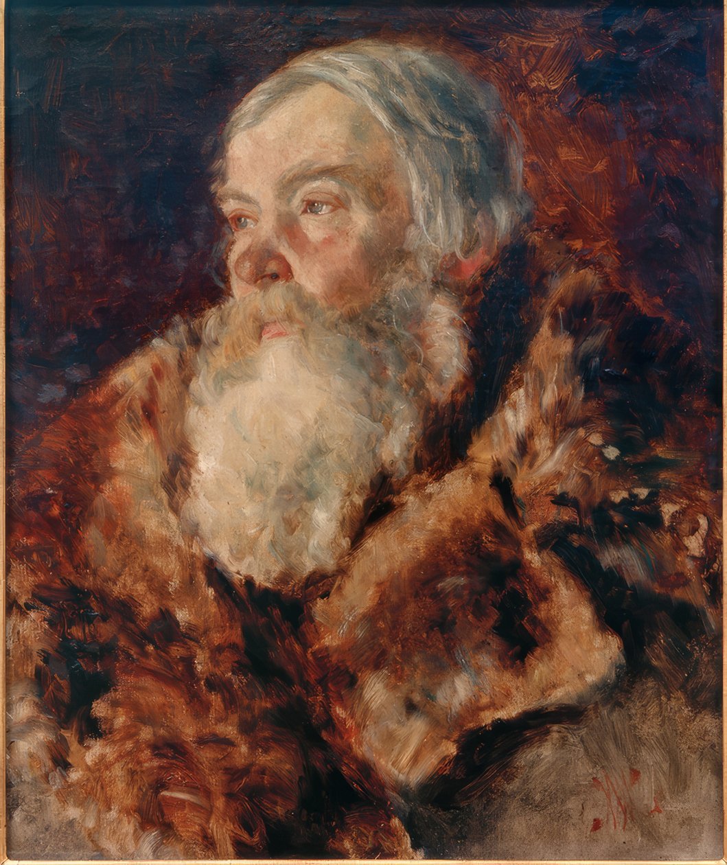 Hombre con abrigo de piel de Marianne von Werefkin
