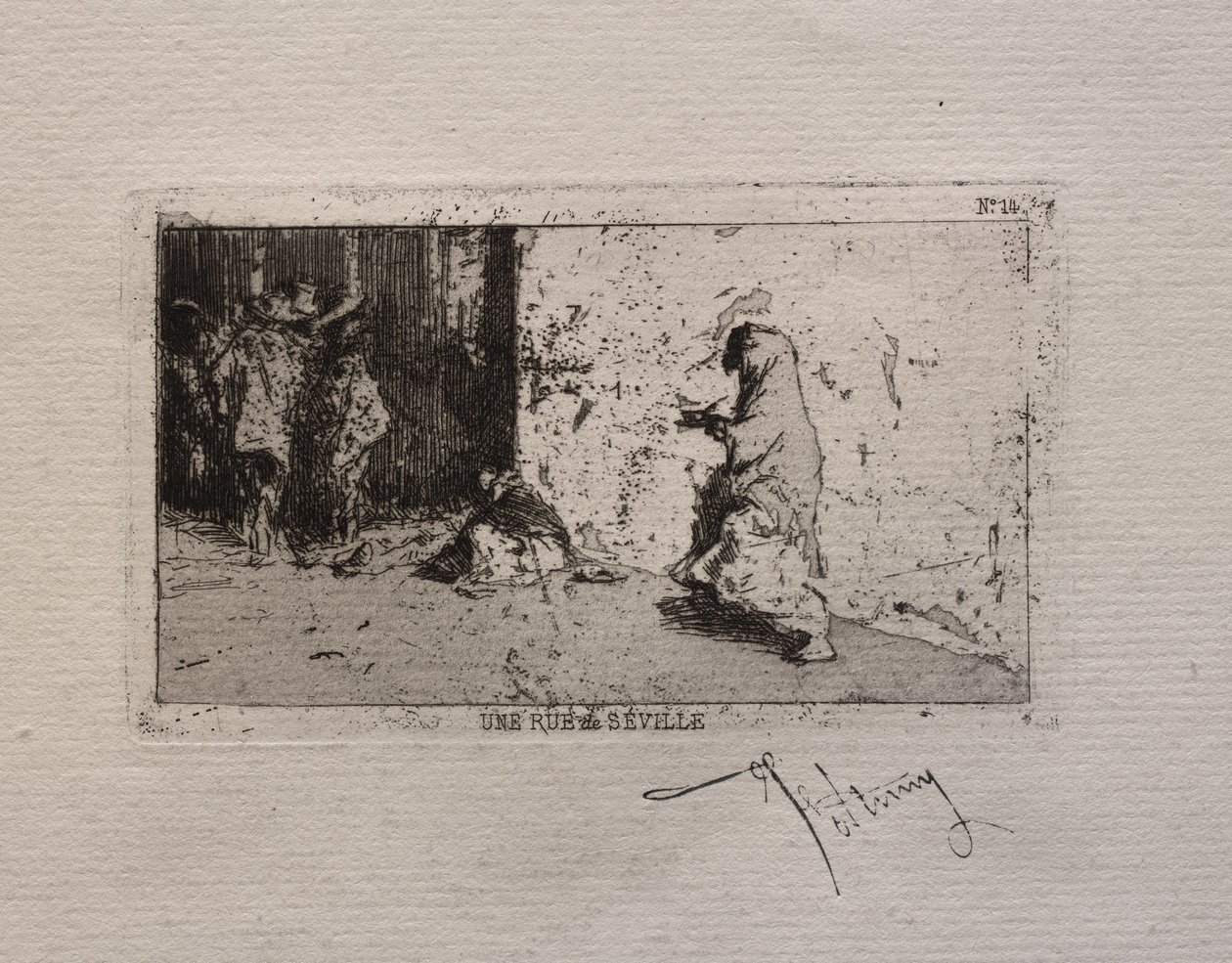 Una calle en Sevilla de Mariano Fortuny y Marsal