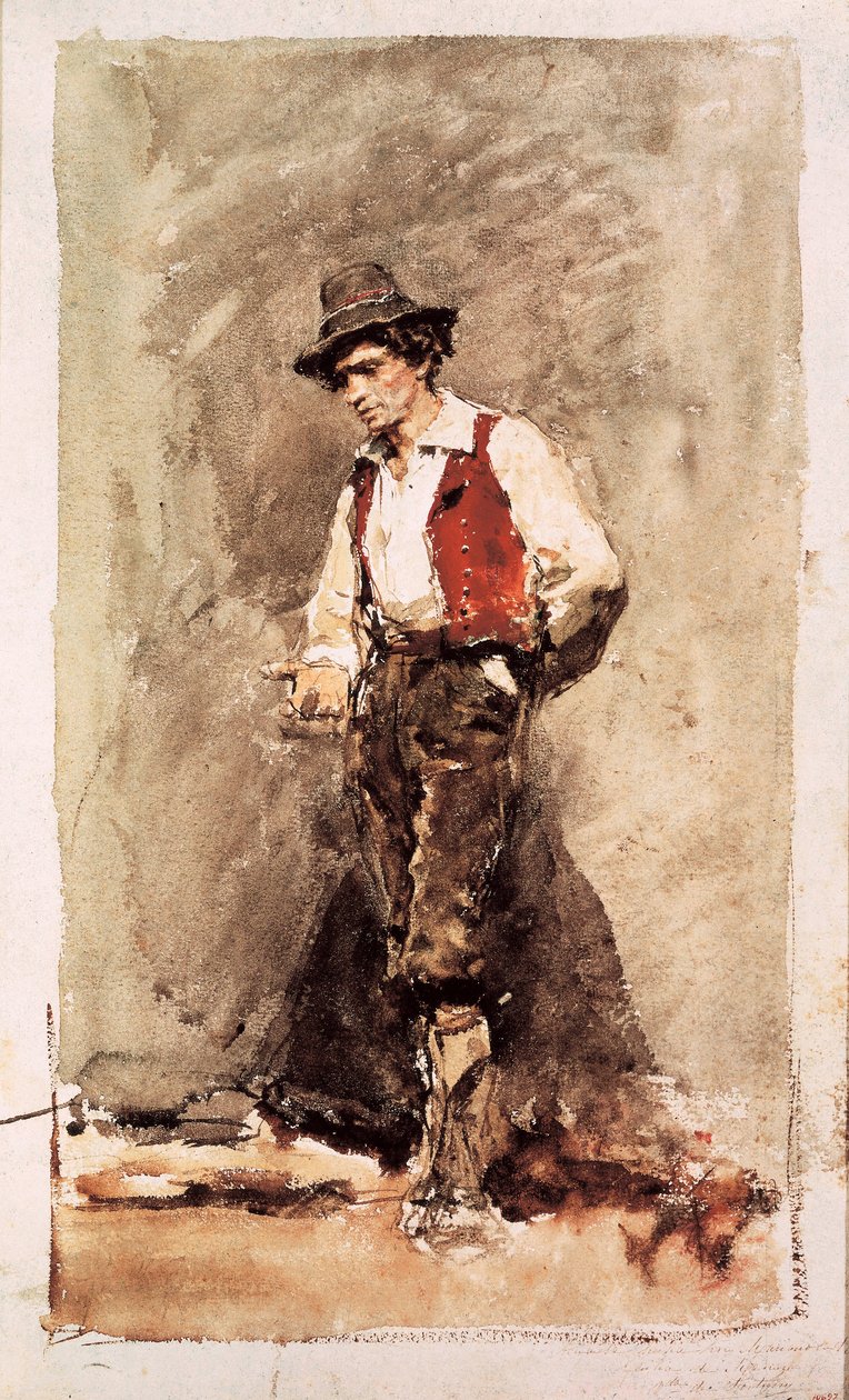 Calabrés. Acuarela de Mariano Fortuny (1838-1874). 1868. Barcelona. Museo Nacional de Arte de Cataluña. de Mariano Fortuny y Marsal