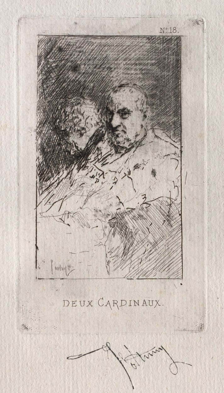 Dos cardenales de Mariano Fortuny y Marsal