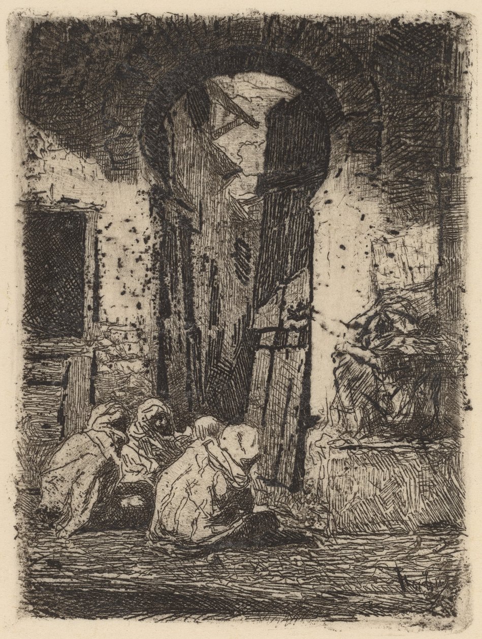 Tánger (Árabes sentados) de Marià Fortuny