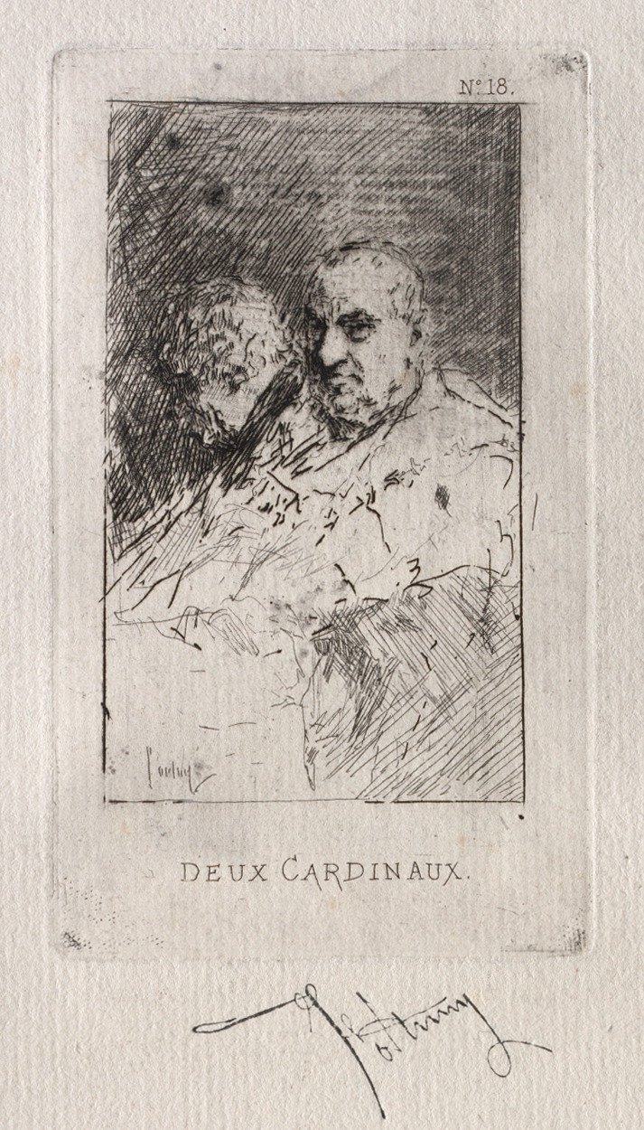 Dos Cardenales de Mariano José María Bernardo Fortuny y Carbó
