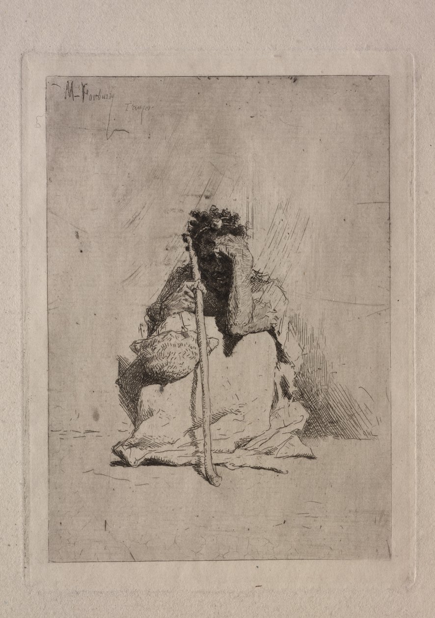 Mendigo sentado de Mariano José María Bernardo Fortuny y Carbó