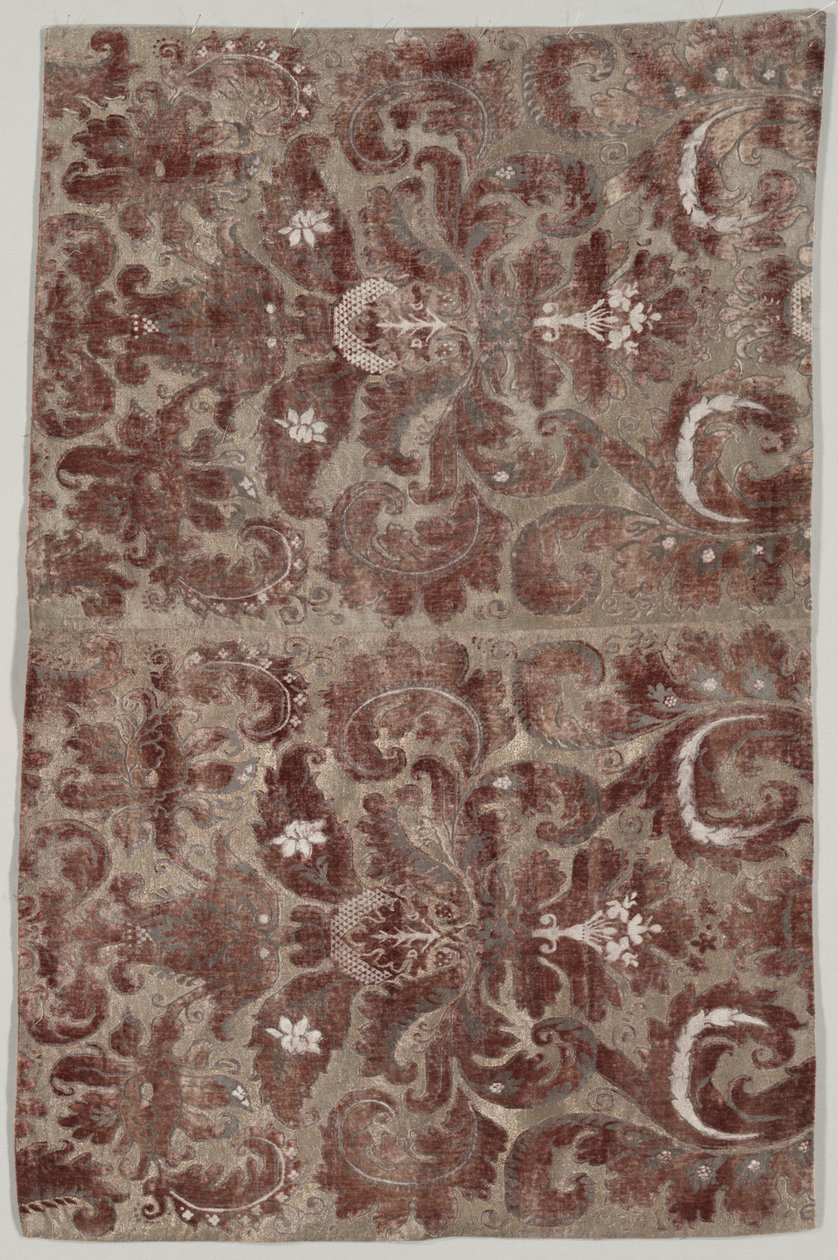 Two Joined Panels of "Fortuny Painted Velvet" de Mariano Fortuny y Madrazo