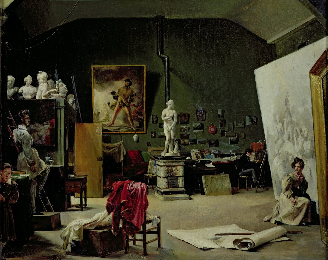 El estudio de Leon Cogniet (1794-1880) de Marie Amelie Cogniet