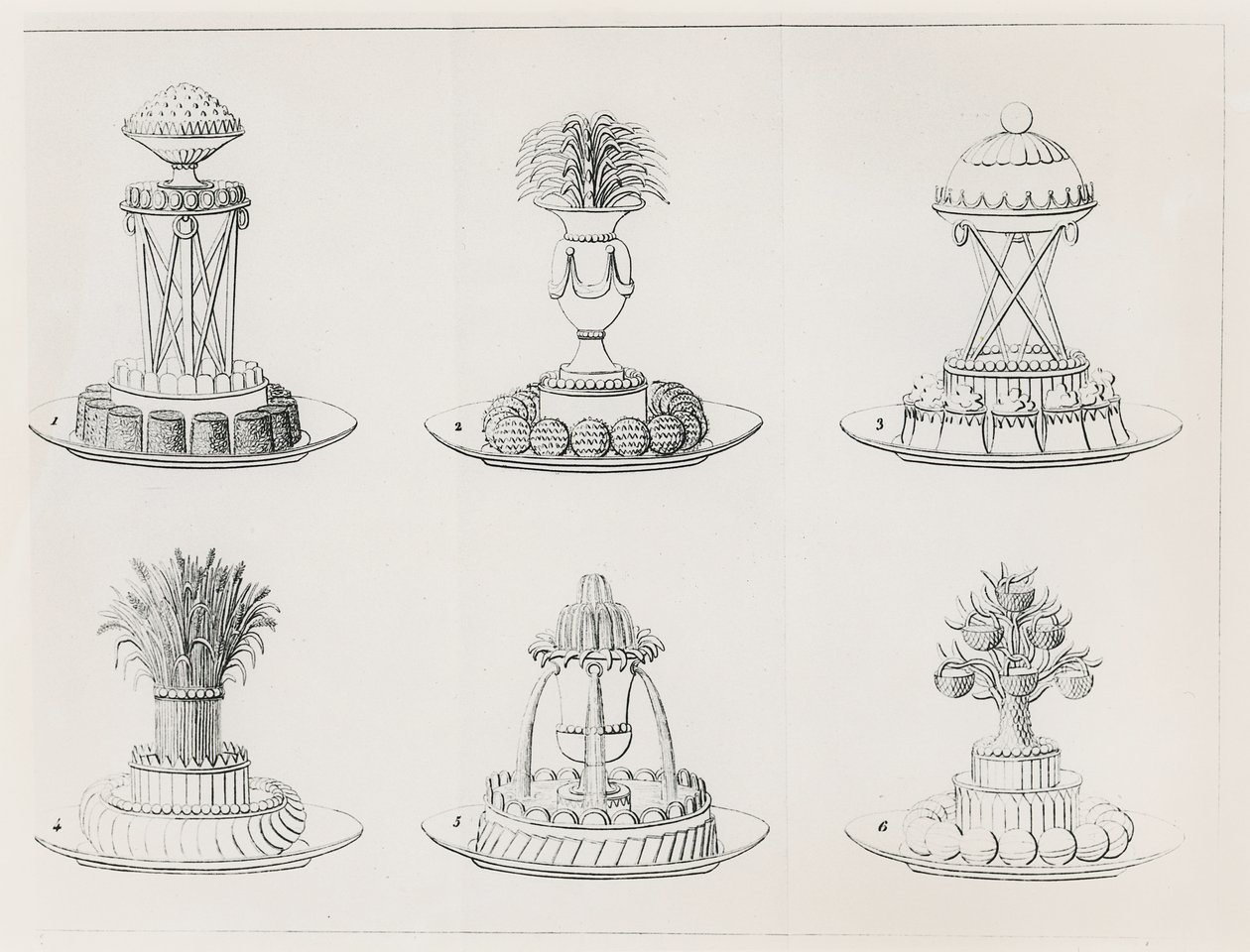 Diseños de Antoine Careme de Marie Antoine Careme