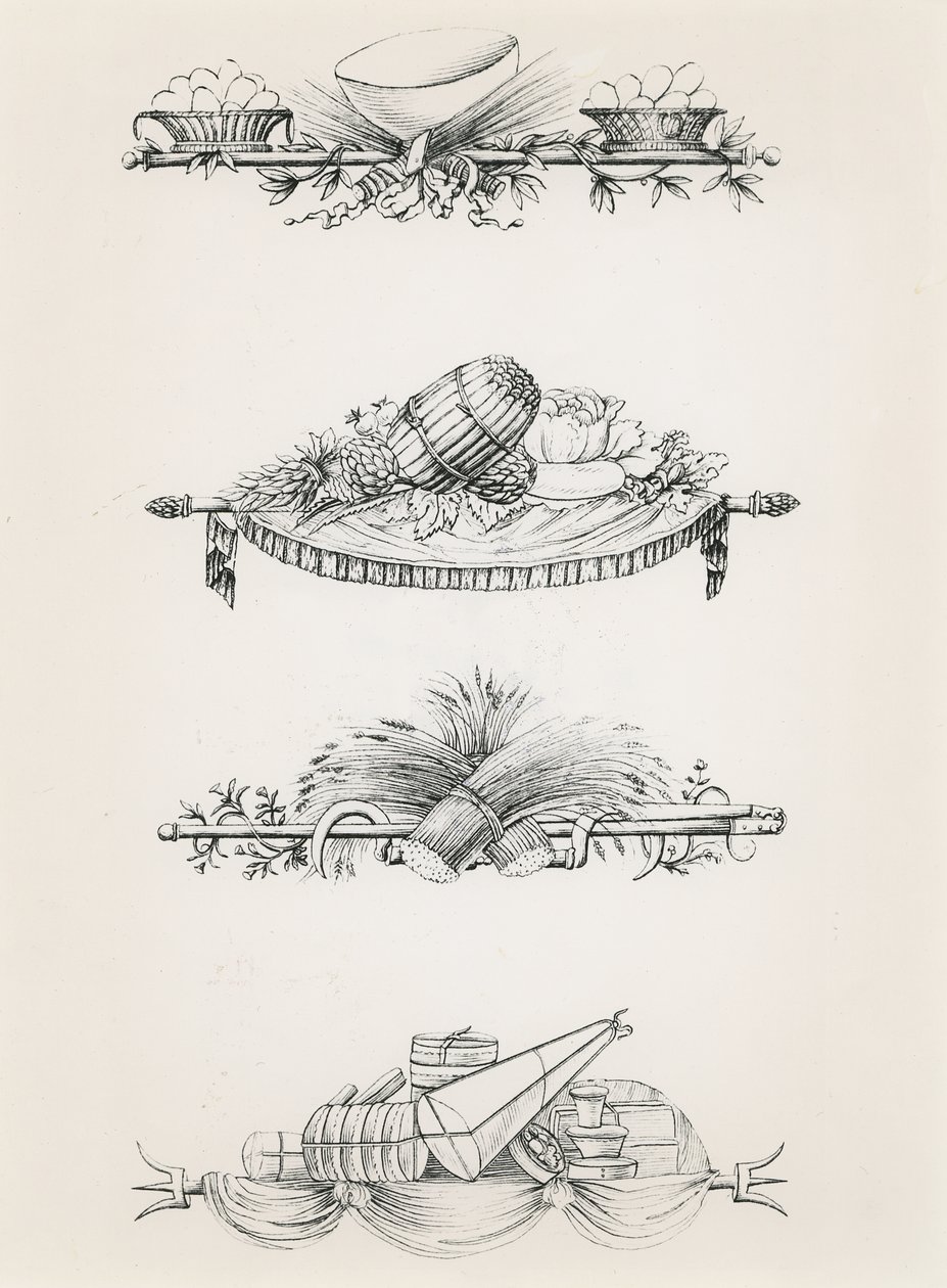Viñetas de un libro de cocina de Antoine Carême de Marie Antoine Careme
