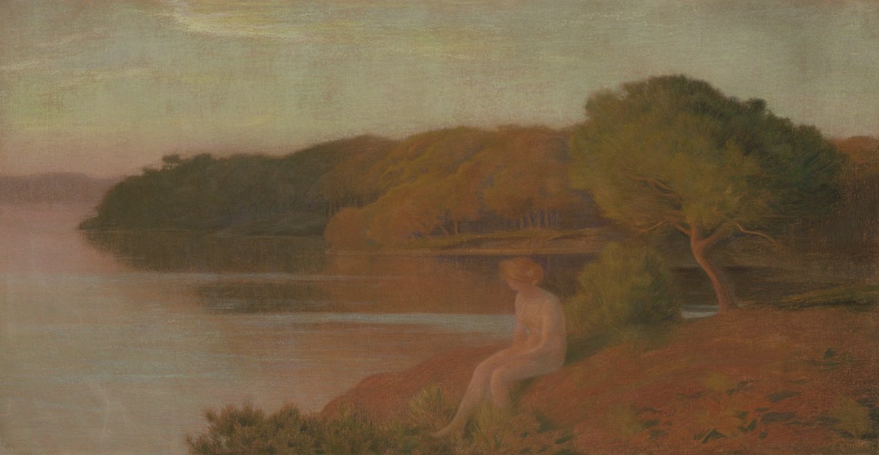 Bañista junto al agua, c.1895 de Marie Auguste Emile Rene Menard