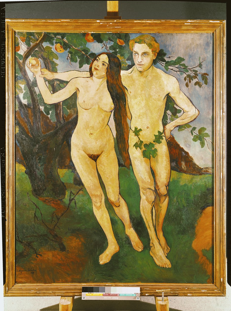 Adán y Eva, 1909 de Marie Clementine (Suzanne) Valadon