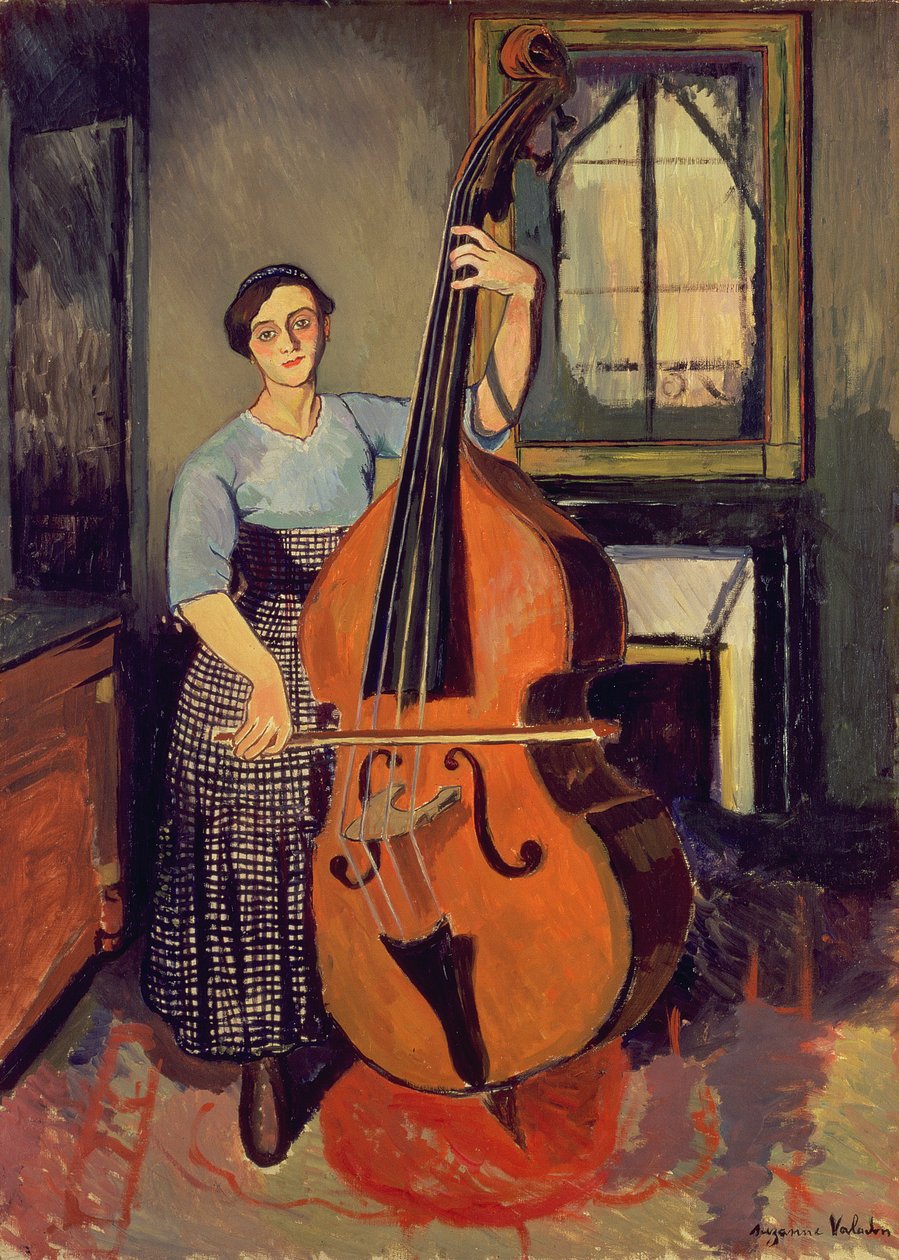 Mujer con un contrabajo, 1908 de Marie Clementine (Suzanne) Valadon