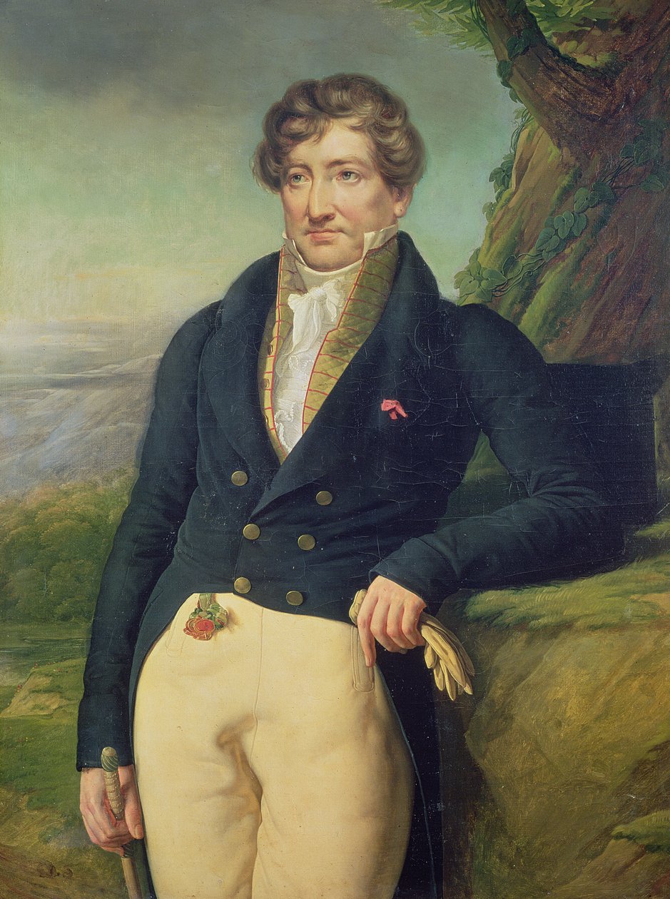 Retrato del zoólogo y paleontólogo francés Georges Cuvier (1769-1832) de Marie Nicolas Ponce Camus
