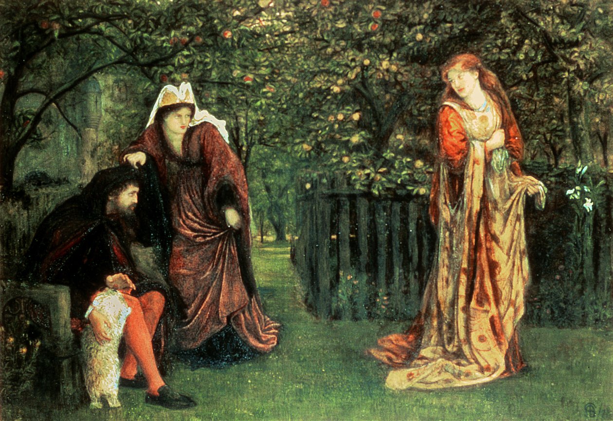 Sir Tristram y La Belle Iseult de Marie Spartali Stillman