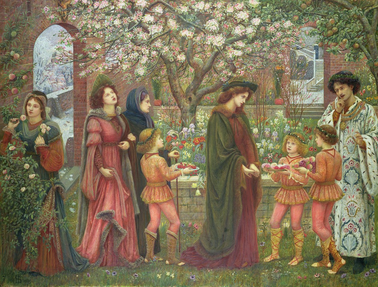 El jardín encantado de Messer Ansaldo, 1899 de Marie Spartali Stillman