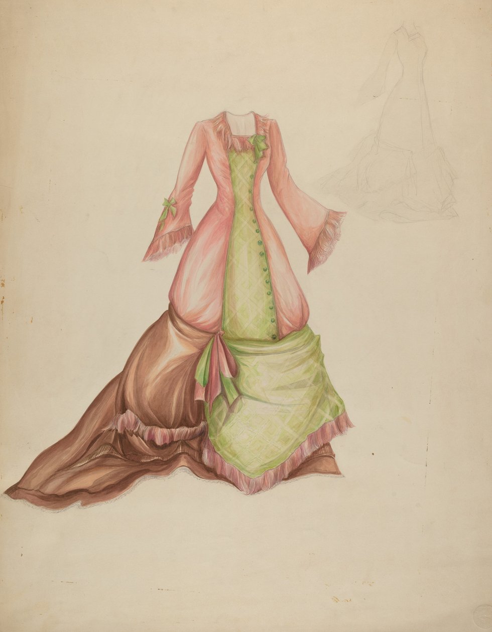 Vestido, c. 1942 de Marie Alain