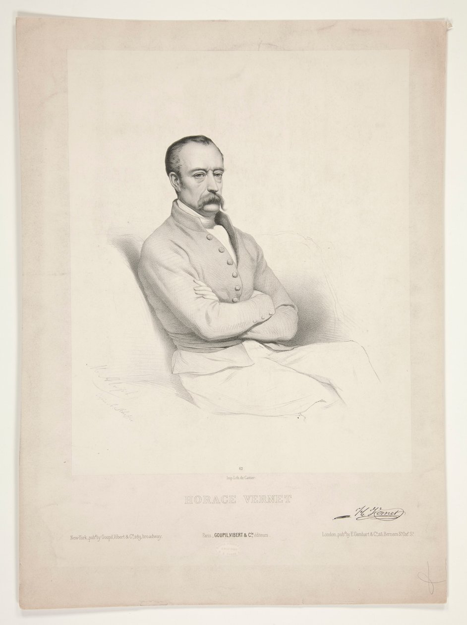 Retrato de Horacio Vernet de Marie Alexandre Alophe