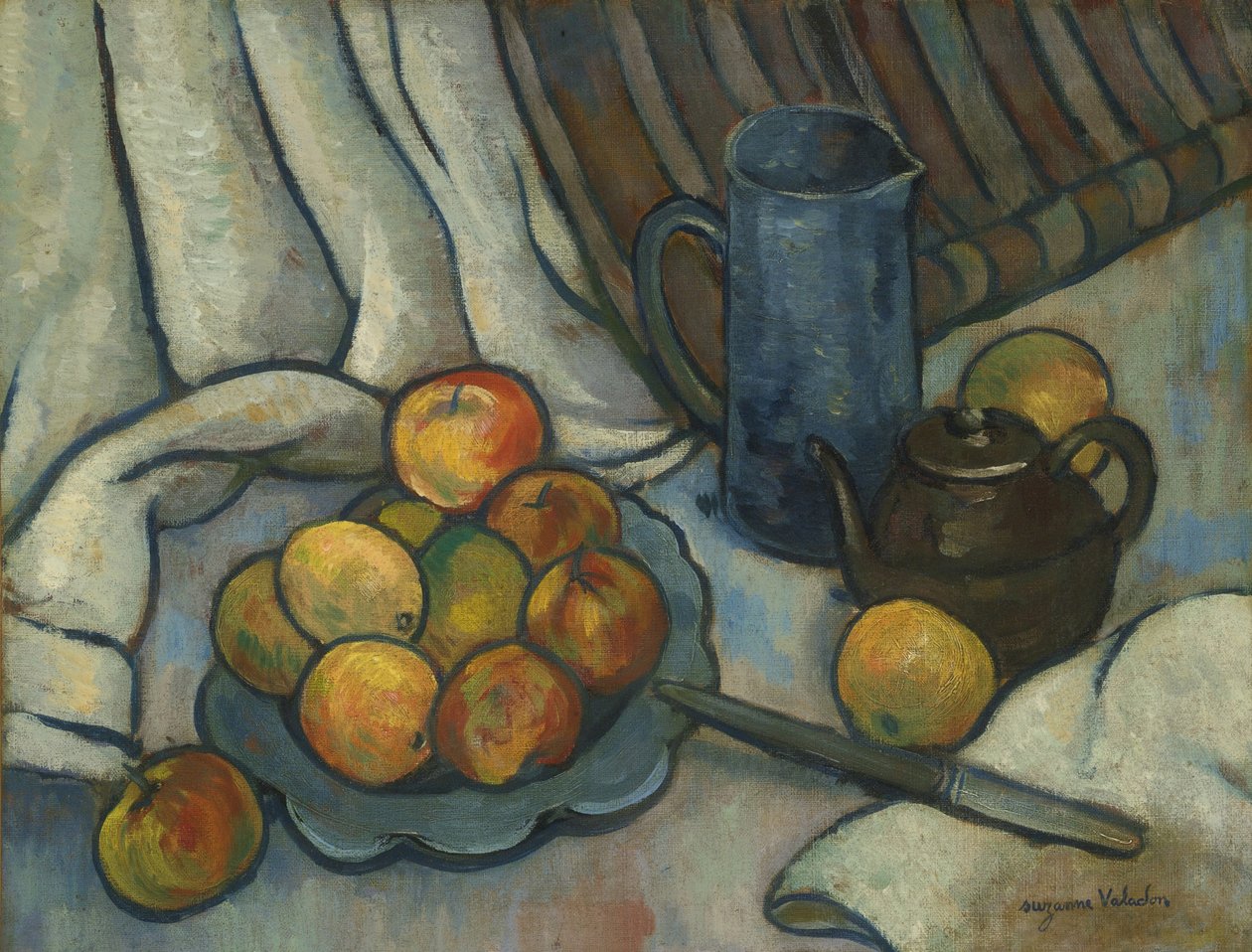 Manzanas, tetera y jarra, ca 1919 de Marie Clementine (Suzanne) Valadon