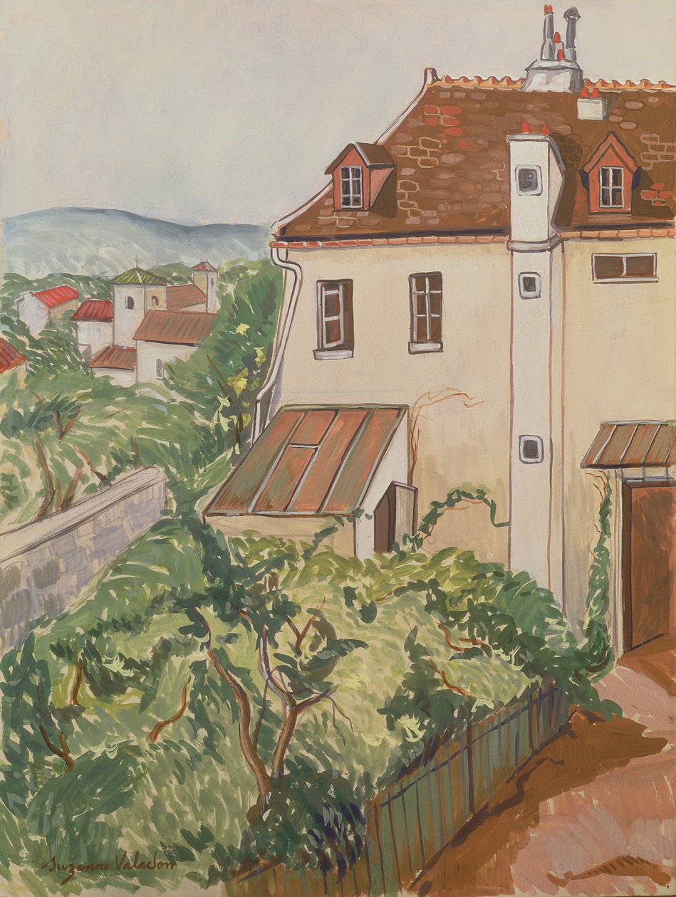 Vista de un jardín de Marie Clementine (Suzanne) Valadon