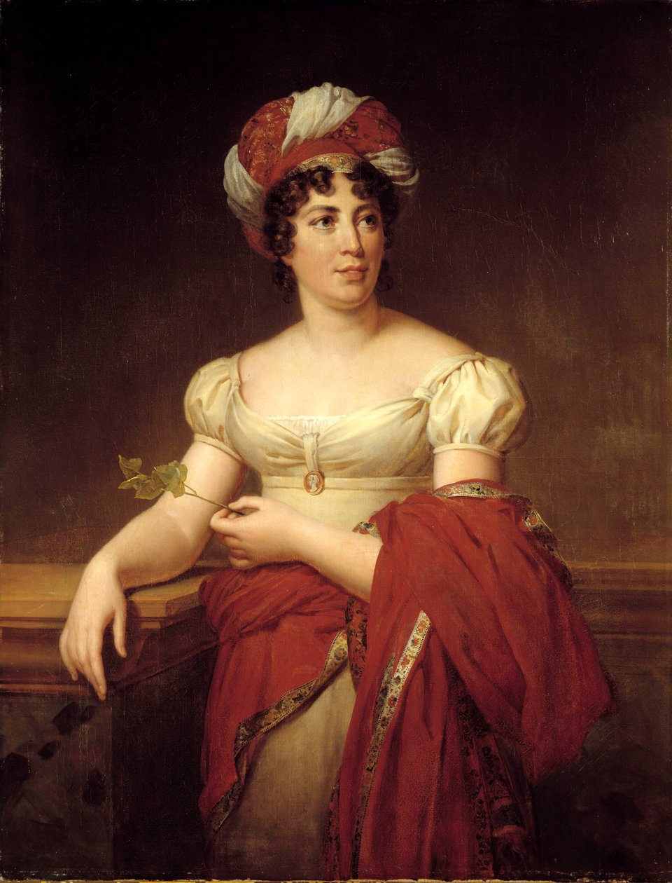 Retrato de Germaine Necker, baronesa de Stael Holstein, llamada Madame de Stael de Marie Eleonore Godefroid