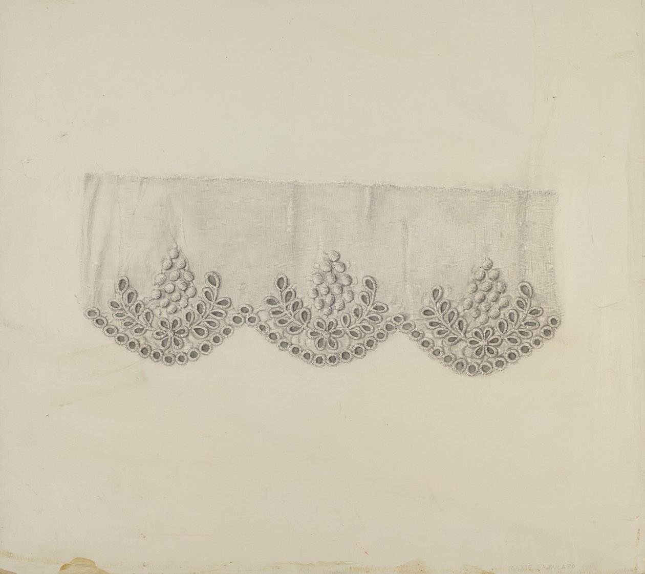 Borde Bordado, c. 1938 de Marie Famularo