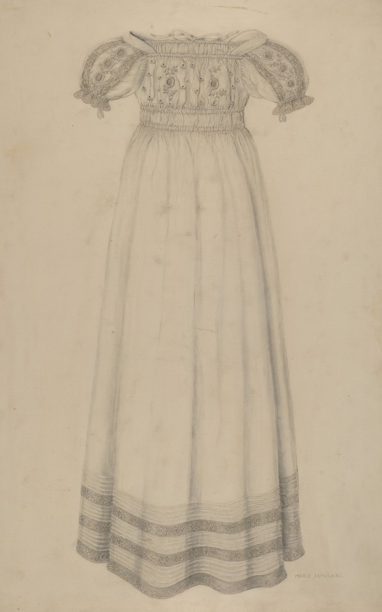Vestido de bebé, c. 1938 de Marie Famularo