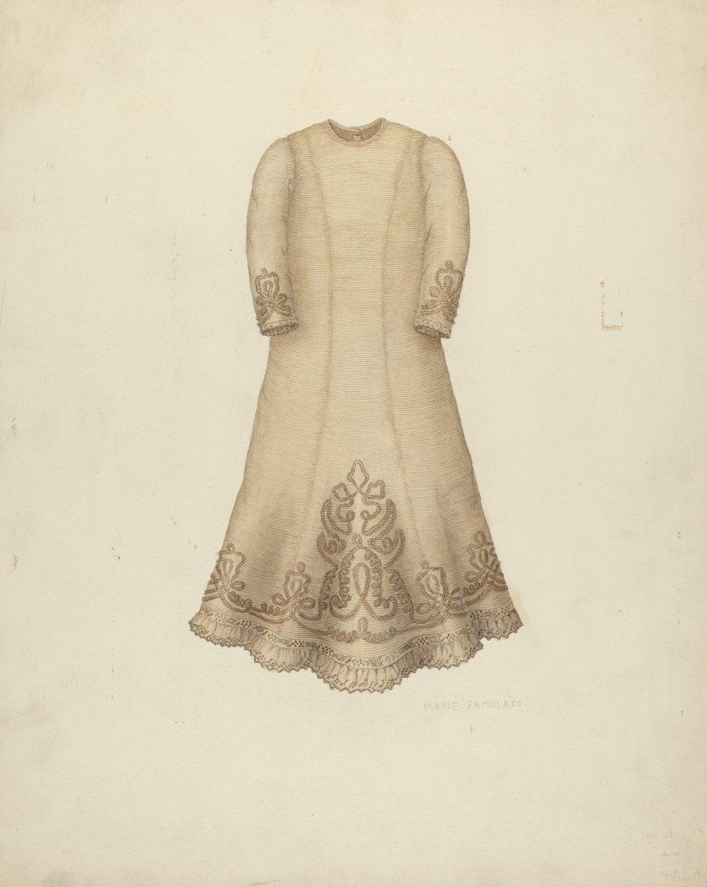 Vestido de Bebé, c. 1938 de Marie Famularo
