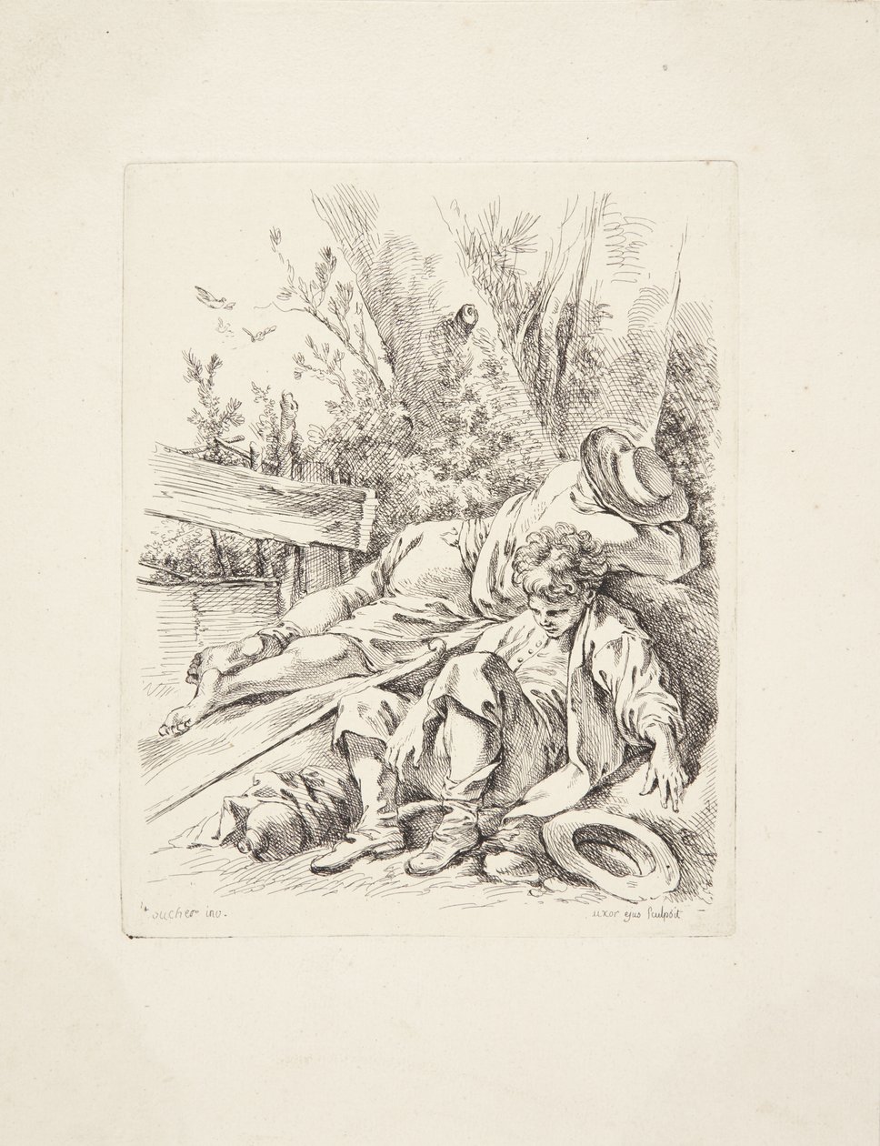 Dos niños duermen en un árbol de Marie Jeanne Boucher