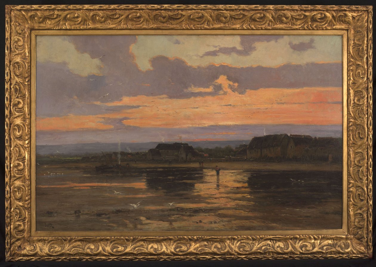 Soledad al atardecer: Morsalines (Mancha), hacia 1887 (óleo sobre lienzo) de Marie Joseph Leon Clavel Iwill